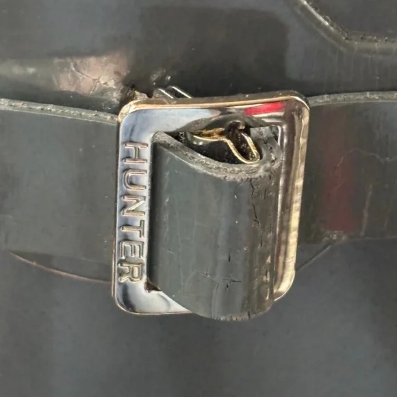 Hunter shorter rain boots size 8 gray Interior Logo Detail Rain Boot - Picture 9 of 10